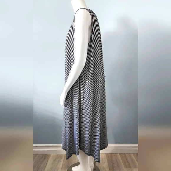 [1X] Nyah Black & White Stripe Tank Dress - Picture 2 of 10